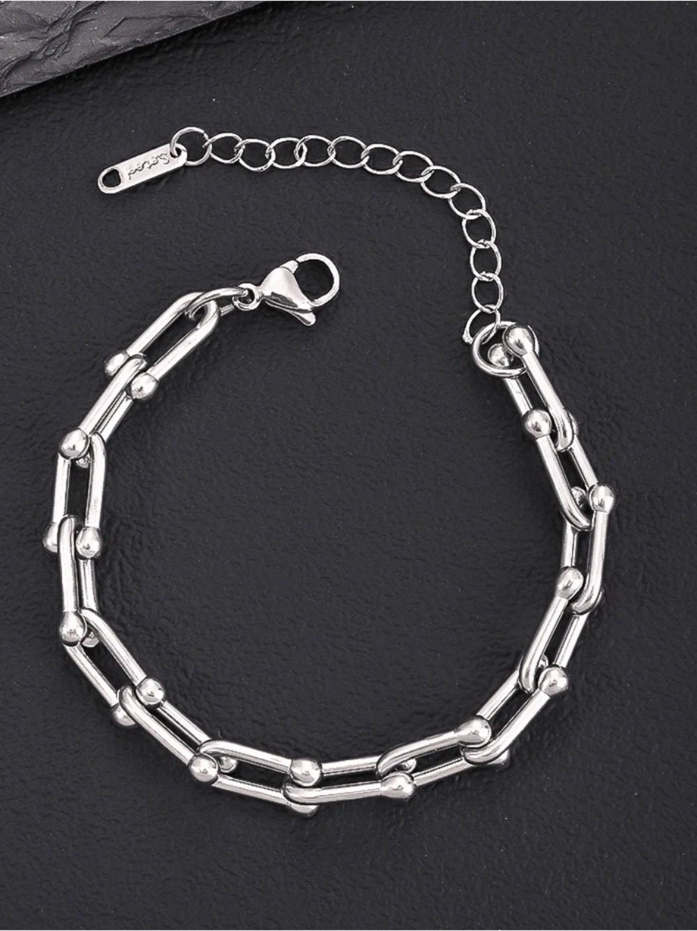 Silver Statement Chain Link Bracelet - Women Jewelry